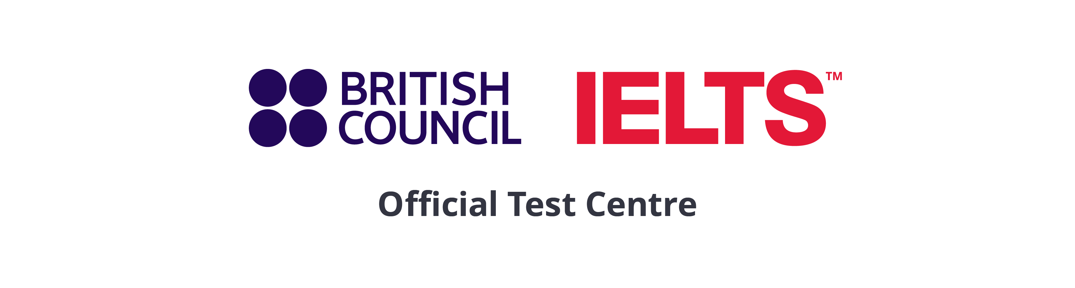 BC IELTS Test Centre Logo TM Side By Side Screen